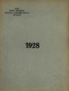 Sprawozdanie z czynności w roku 1928