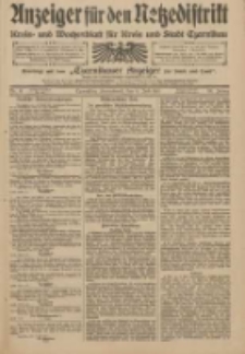 Anzeiger für den Netzedistrikt Kreis- und Wochenblatt für Kreis und Stadt Czarnikau 1910.07.09 Jg.58 Nr81