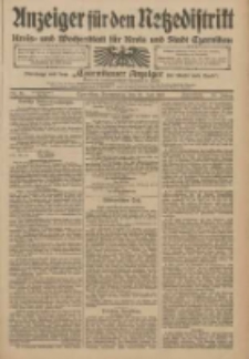 Anzeiger für den Netzedistrikt Kreis- und Wochenblatt für Kreis und Stadt Czarnikau 1910.07.21 Jg.58 Nr86