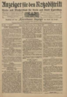 Anzeiger für den Netzedistrikt Kreis- und Wochenblatt für Kreis und Stadt Czarnikau 1910.08.04 Jg.58 Nr92