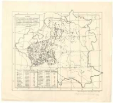 Carte des combats livrés pendant l'insurrection polonaise de 1863-1864 sur les territoires occupés par la Russie. D'après une statistique publice par le Musée de Rapperswil.