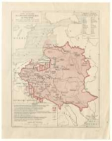Carte historique de l'ancienne République de Pologne avec les divisions politiques et administratives actuelles. [...].