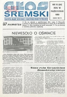 Głos Śremski 1989.10 R.6 Nr10(64)
