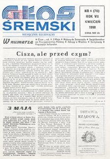 Głos Śremski 1990.04 R.7 Nr4(70)