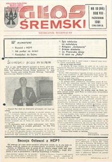 Głos Śremski 1991.10 R.8 Nr10(86)