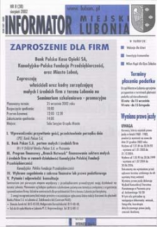 Informator Miejski Lubonia 2002.08 Nr8(38)