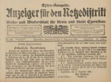 Anzeiger für den Netzedistrikt Kreis- und Wochenblatt für Kreis und Stadt Czarnikau 1910.12.05 Jg.58 Nr145