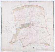 Charte von dem D&ouml;rfe und Vorwerke Zymin zur Herrschaft Kurnik geh&ouml;rig vermessen durch Schulz und nach dem [...] copirt 1825 durch Kuhn.