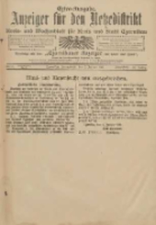 Anzeiger für den Netzedistrikt Kreis- und Wochenblatt für Kreis und Stadt Czarnikau 1911.01.07 Jg.59 Nr5