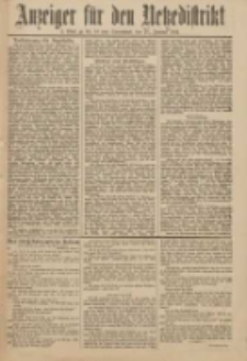 Anzeiger für den Netzedistrikt Kreis- und Wochenblatt für Kreis und Stadt Czarnikau 1911.01.21 Jg.59 Nr10