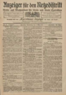 Anzeiger für den Netzedistrikt Kreis- und Wochenblatt für Kreis und Stadt Czarnikau 1911.03.02 Jg.59 Nr27