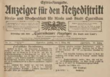 Anzeiger für den Netzedistrikt Kreis- und Wochenblatt für Kreis und Stadt Czarnikau 1911.03.03 Jg.59 Nr28