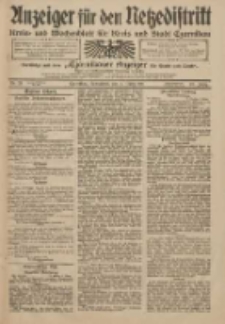 Anzeiger für den Netzedistrikt Kreis- und Wochenblatt für Kreis und Stadt Czarnikau 1911.03.04 Jg.59 Nr28