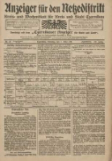 Anzeiger für den Netzedistrikt Kreis- und Wochenblatt für Kreis und Stadt Czarnikau 1911.03.07 Jg.59 Nr29