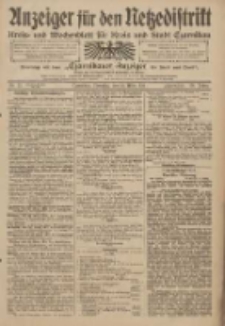 Anzeiger für den Netzedistrikt Kreis- und Wochenblatt für Kreis und Stadt Czarnikau 1911.03.14 Jg.59 Nr32