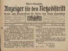 Anzeiger für den Netzedistrikt Kreis- und Wochenblatt für Kreis und Stadt Czarnikau 1911.03.22 Jg.59 Nr35