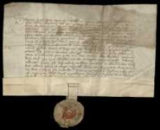 [Nadanie inwestytury oraz polecenie wprowadzenia w posiadanie ołtarza Św. Agnieszki w katedrze krakowskiej wikariusza tego kościoła, Macieja Strzelca, po śmierci poprzedniego altarzysty, przez biskupa krakowskiego Zbigniewa Oleśnickiego].