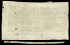 [Poświadczenie zeznania Antoniego z Jarczewa o otrzymaniu 1000 florenów posagu żony Anny i oprawie tej sumy na połowie swoich dóbr].