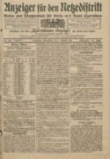 Anzeiger für den Netzedistrikt Kreis- und Wochenblatt für Kreis und Stadt Czarnikau 1911.10.05 Jg.59 Nr120
