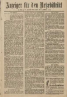 Anzeiger für den Netzedistrikt Kreis- und Wochenblatt für Kreis und Stadt Czarnikau 1911.10.14 Jg.59 Nr124