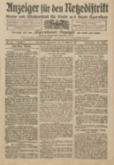 Anzeiger für den Netzedistrikt Kreis- und Wochenblatt für Kreis und Stadt Czarnikau 1911.10.21 Jg.59 Nr127
