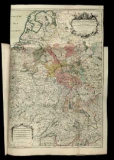 Cours de la Riviere du Rhein depuis sa Source jusques a son Embouchûre ou sont distingues Tous les Estatset Souverainetes, qui sont dessus et aux environs. dresse sur les Memoires les pl.9 recents.