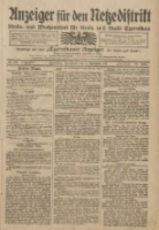 Anzeiger für den Netzedistrikt Kreis- und Wochenblatt für Kreis und Stadt Czarnikau 1911.11.04 Jg.59 Nr133