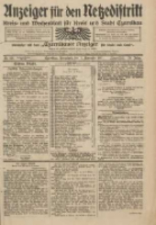 Anzeiger für den Netzedistrikt Kreis- und Wochenblatt für Kreis und Stadt Czarnikau 1911.11.11 Jg.59 Nr136