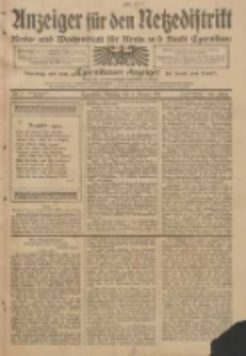 Anzeiger für den Netzedistrikt Kreis- und Wochenblatt für Kreis und Stadt Czarnikau 1912.01.01 Jg.60 Nr1
