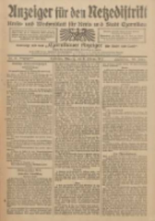 Anzeiger f&uuml;r den Netzedistrikt Kreis- und Wochenblatt f&uuml;r Kreis und Stadt Czarnikau 1912.02.06 Jg.60 Nr16