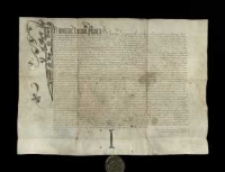 [Zapis dla kapelanów kaplicy Św. Krzyża w katedrze krakowskiej 60 grzywien rocznie płatnych kwartalnie z żup wielickich i bocheńskich oraz trzech działek roboczych z szybami w kopalni Wieliczka w zamian za zobowiązanie codziennego odprawiania mszy za dusze fundatorów].