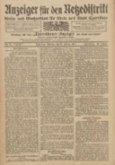 Anzeiger für den Netzedistrikt Kreis- und Wochenblatt für Kreis und Stadt Czarnikau 1912.02.13 Jg.60 Nr19