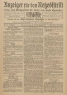 Anzeiger f&uuml;r den Netzedistrikt Kreis- und Wochenblatt f&uuml;r Kreis und Stadt Czarnikau 1912.02.24 Jg.60 Nr24