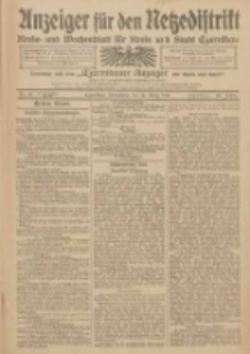 Anzeiger für den Netzedistrikt Kreis- und Wochenblatt für Kreis und Stadt Czarnikau 1912.03.16 Jg.60 Nr33