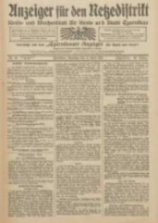 Anzeiger f&uuml;r den Netzedistrikt Kreis- und Wochenblatt f&uuml;r Kreis und Stadt Czarnikau 1912.04.02 Jg.60 Nr40
