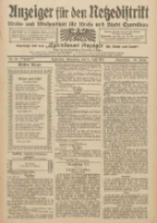 Anzeiger für den Netzedistrikt Kreis- und Wochenblatt für Kreis und Stadt Czarnikau 1912.04.06 Jg.60 Nr42