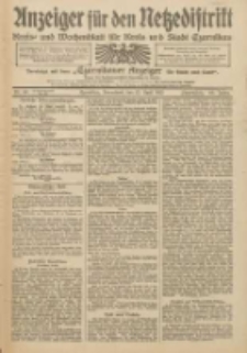 Anzeiger f&uuml;r den Netzedistrikt Kreis- und Wochenblatt f&uuml;r Kreis und Stadt Czarnikau 1912.04.13 Jg.60 Nr44
