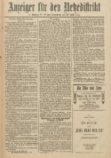 Anzeiger für den Netzedistrikt Kreis- und Wochenblatt für Kreis und Stadt Czarnikau 1912.04.20 Jg.60 Nr47