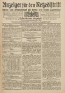 Anzeiger für den Netzedistrikt Kreis- und Wochenblatt für Kreis und Stadt Czarnikau 1912.05.30 Jg.60 Nr63