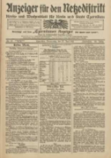 Anzeiger f&uuml;r den Netzedistrikt Kreis- und Wochenblatt f&uuml;r Kreis und Stadt Czarnikau 1912.06.13 Jg.60 Nr69