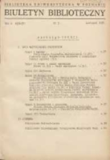 Biuletyn Biblioteczny 1936 listopad R.1 Nr3