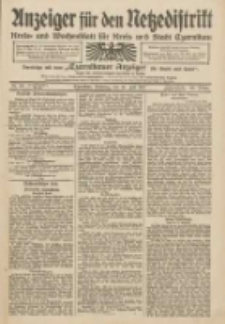 Anzeiger für den Netzedistrikt Kreis- und Wochenblatt für Kreis und Stadt Czarnikau 1912.07.30 Jg.60 Nr89
