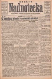 Gazeta Nadnotecka: pismo narodowe poświęcone sprawie polskiej na ziemi nadnoteckiej 1931.12.01 R.11 Nr278