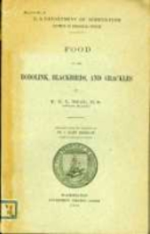 Food of the bobolink, blackbirds, and grackles