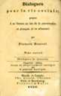 Gespräche für das gesellschaftliche Leben zur Erlernung der Umgangssprache im Deutschen und Französischen. Bd.2