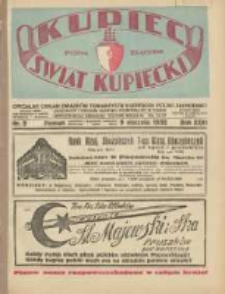 Kupiec-Świat Kupiecki; pisma złączone; oficjalny Organ Związku Towarzystw Kupieckich Polski Zachodniej; najstarszy tygodnik kupiecko przemysłowy w Polsce 1932.01.09 R.26 Nr2