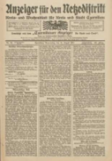 Anzeiger für den Netzedistrikt Kreis- und Wochenblatt für Kreis und Stadt Czarnikau 1912.08.15 Jg.60 Nr96