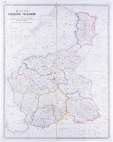 Mappa Królestwa Polskiego z nowym podziałem