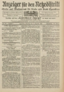 Anzeiger für den Netzedistrikt Kreis- und Wochenblatt für Kreis und Stadt Czarnikau 1912.12.03 Jg.60 Nr143