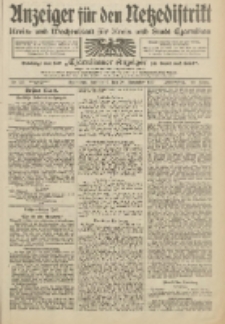 Anzeiger für den Netzedistrikt Kreis- und Wochenblatt für Kreis und Stadt Czarnikau 1912.11.30 Jg.60 Nr142